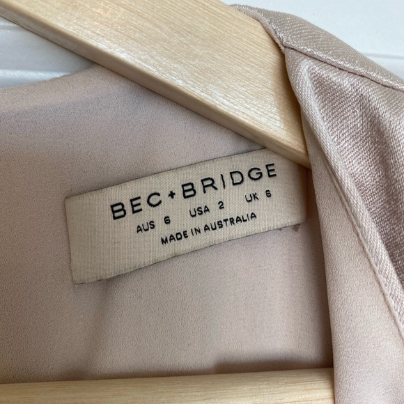 Bec and Bridge Dreamer Wrap Dress in Sand - Picture 6 of 8